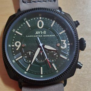 AVI-8 Lancaster Bomber Automatic Green Dial Men's Watch AV4022